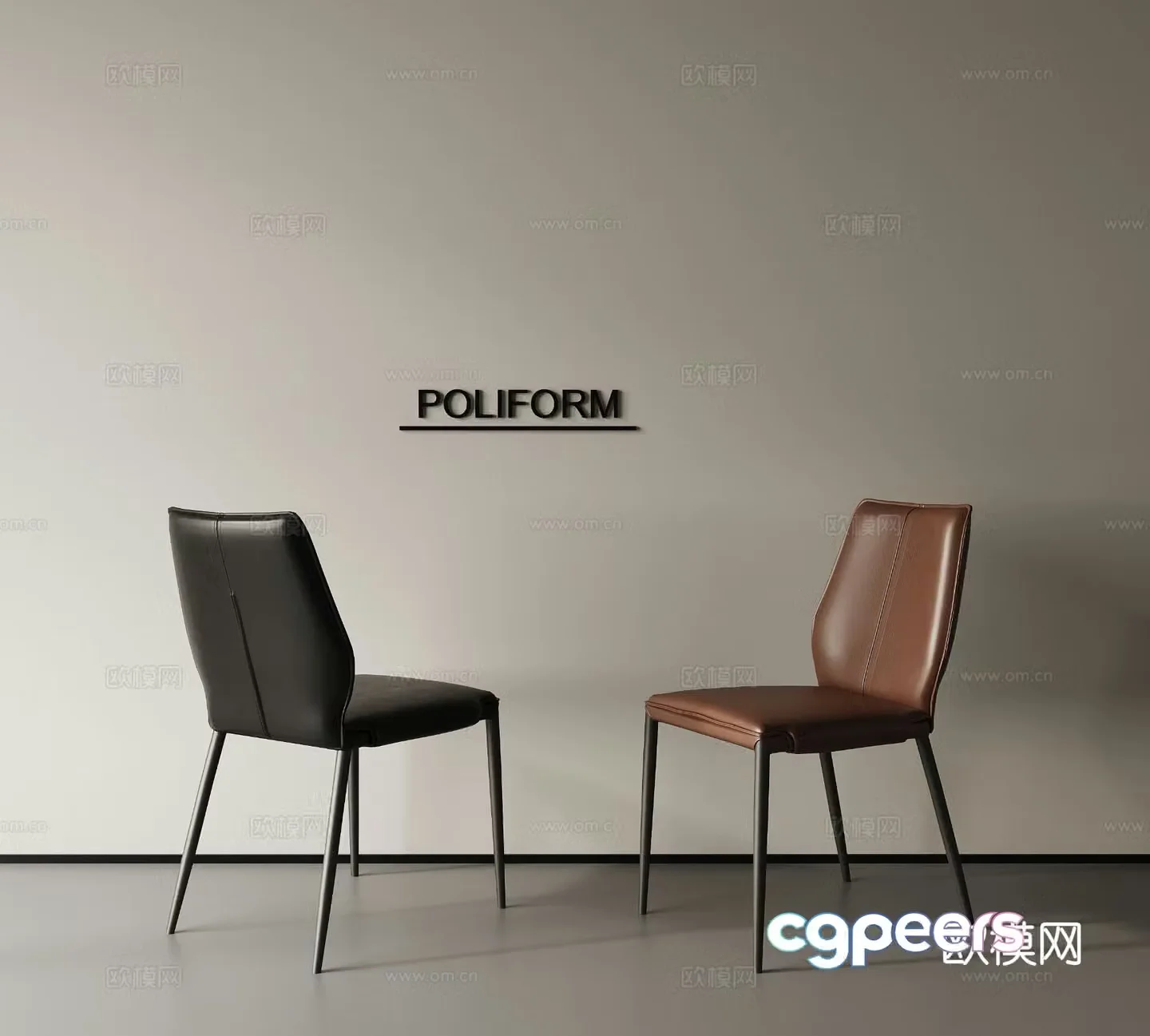 Dining chair Single chair Book chair 3d model