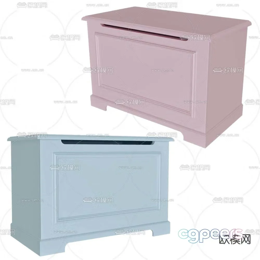 Bami bedside table children’s cabinet 3d model