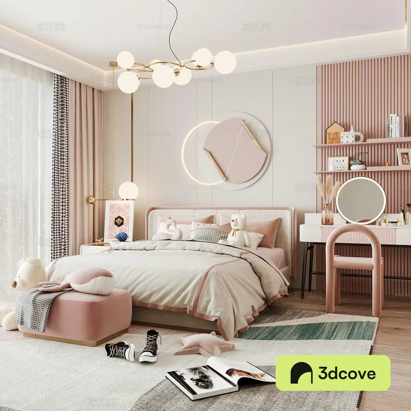 Light luxury children’s room girl’s room