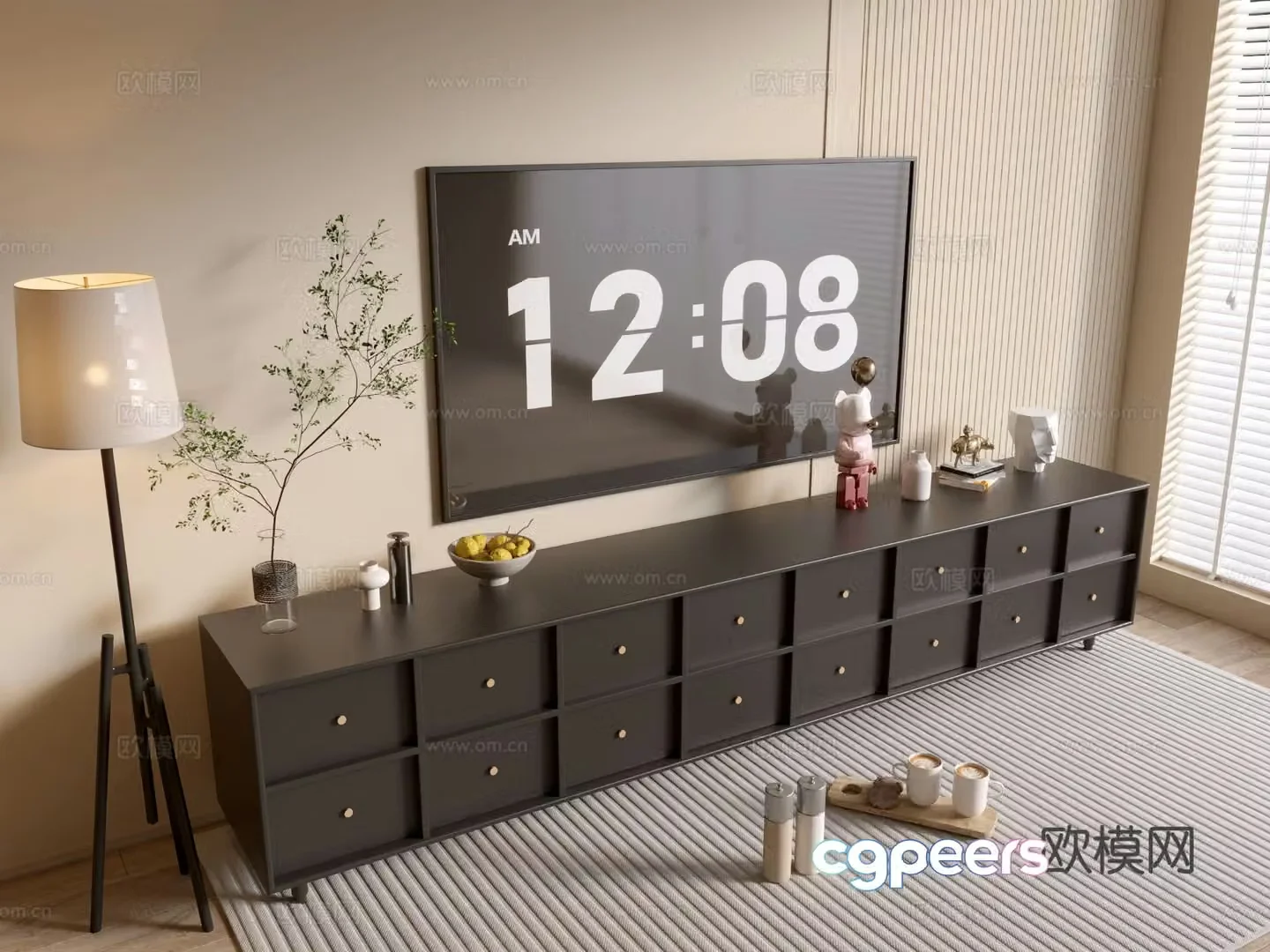 Modern TV cabinet 3d model