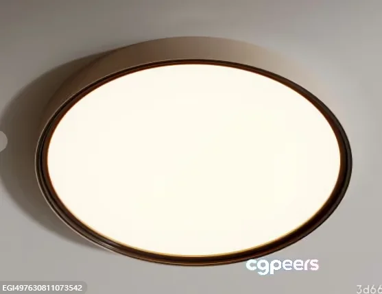 Gold Light Fixture 3D Model – 17541 – VRAY Render