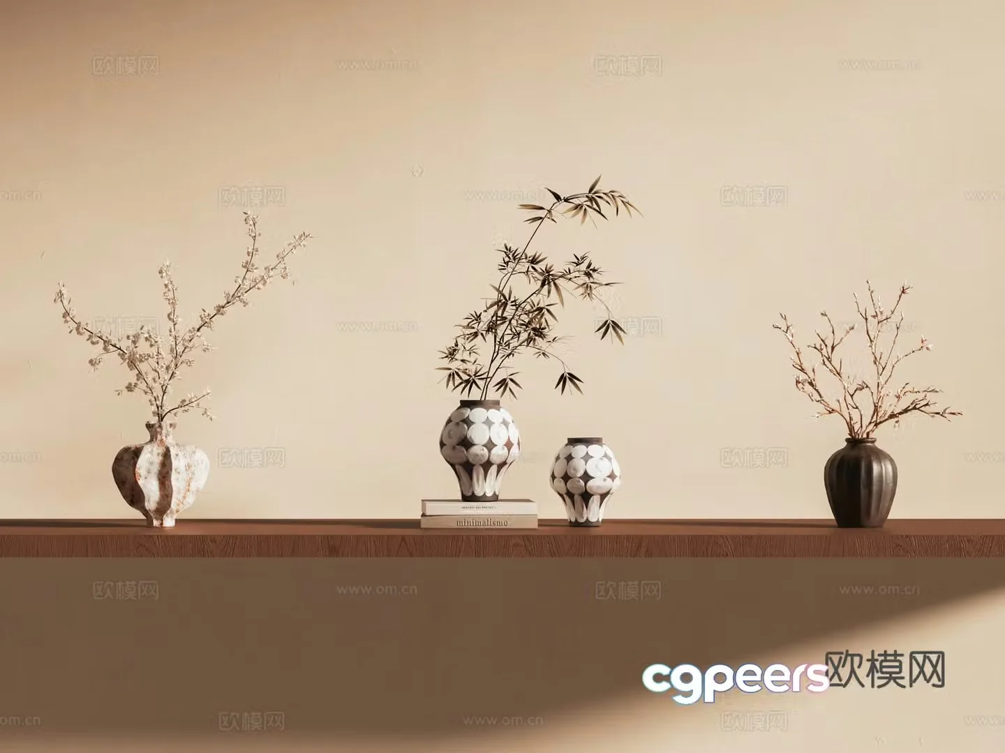 Vase Floral Ornament Plant Ornament 3D Model