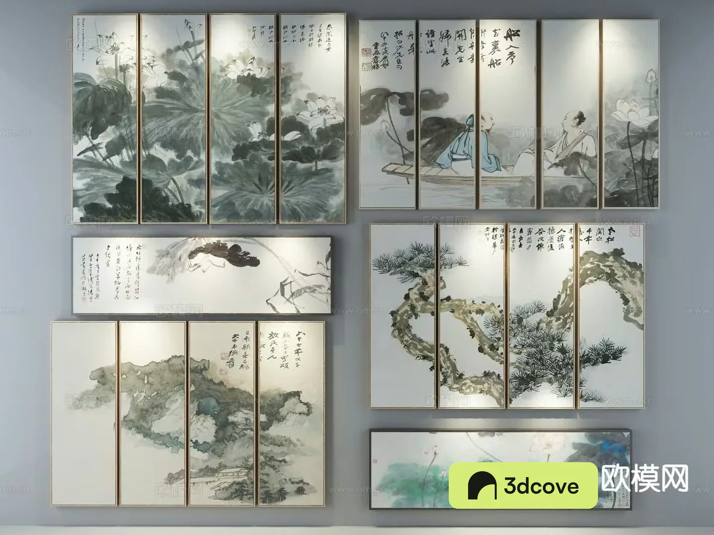New Chinese style ink painting decorative painting