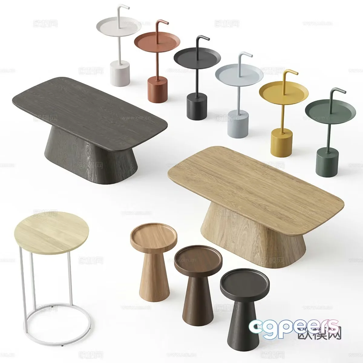 New Chinese dining table and chair 3D model
