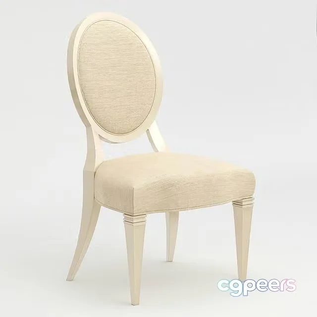 3ds Max Free – Dining chair Taste-Full Side Caracole, CLA-016-284