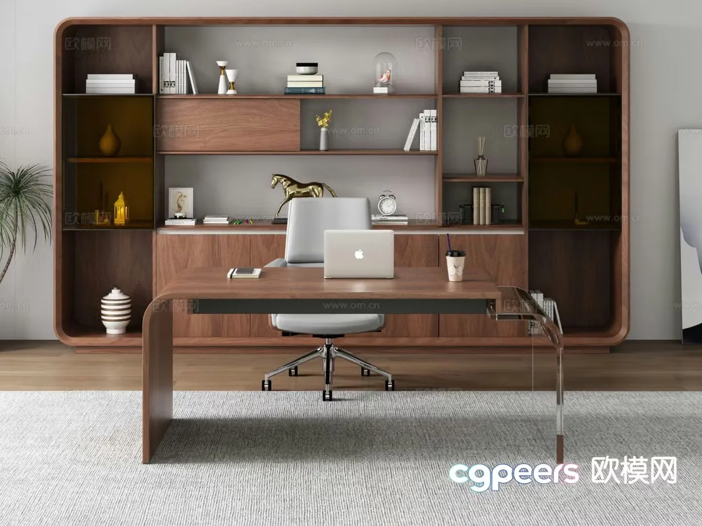 Modern desk 3d model