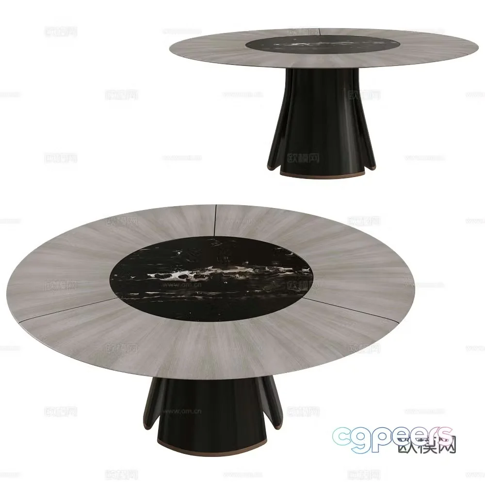 CPRN HOMOOD Italian round dining table 3D model