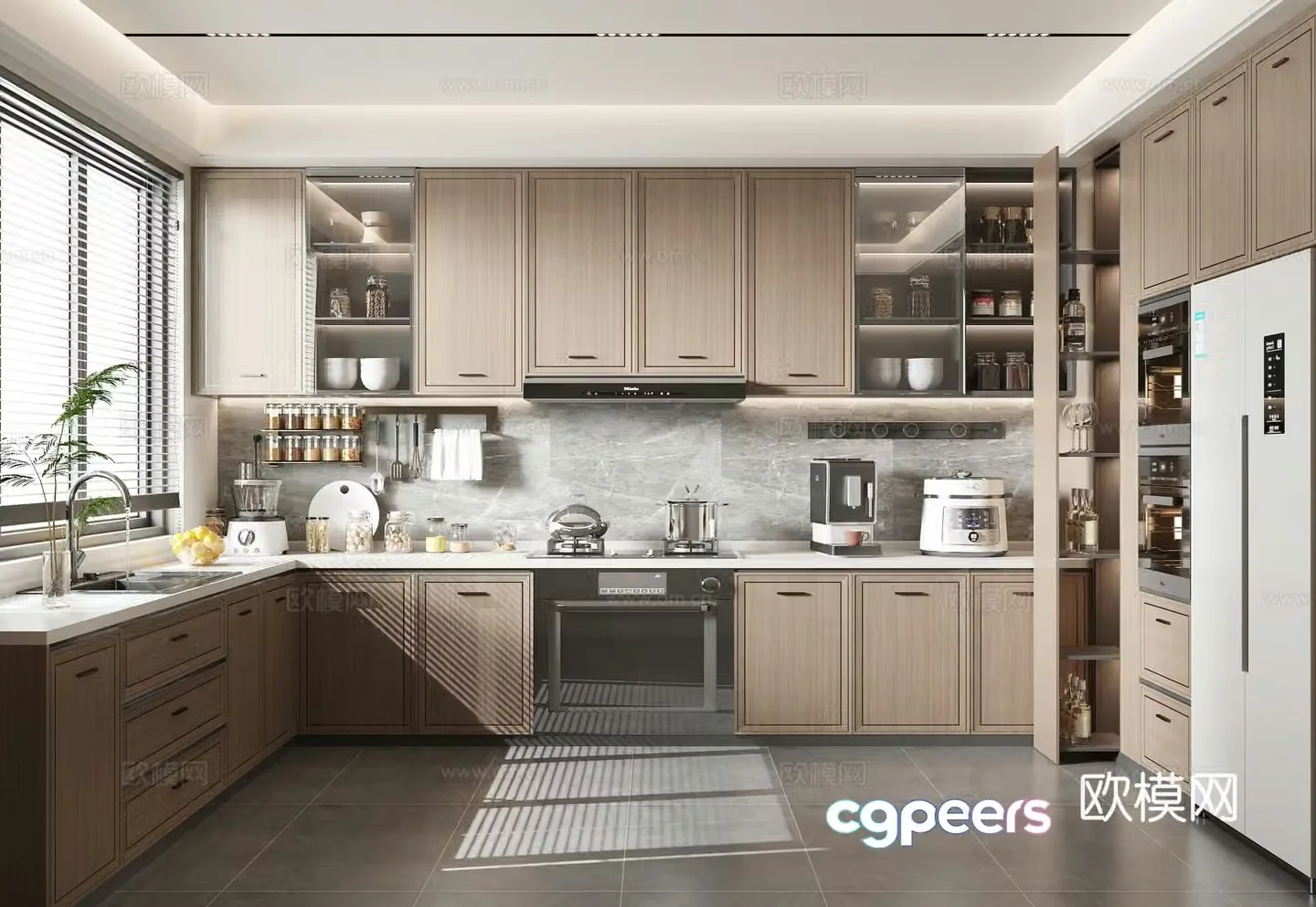 New Chinese kitchen 3D model
