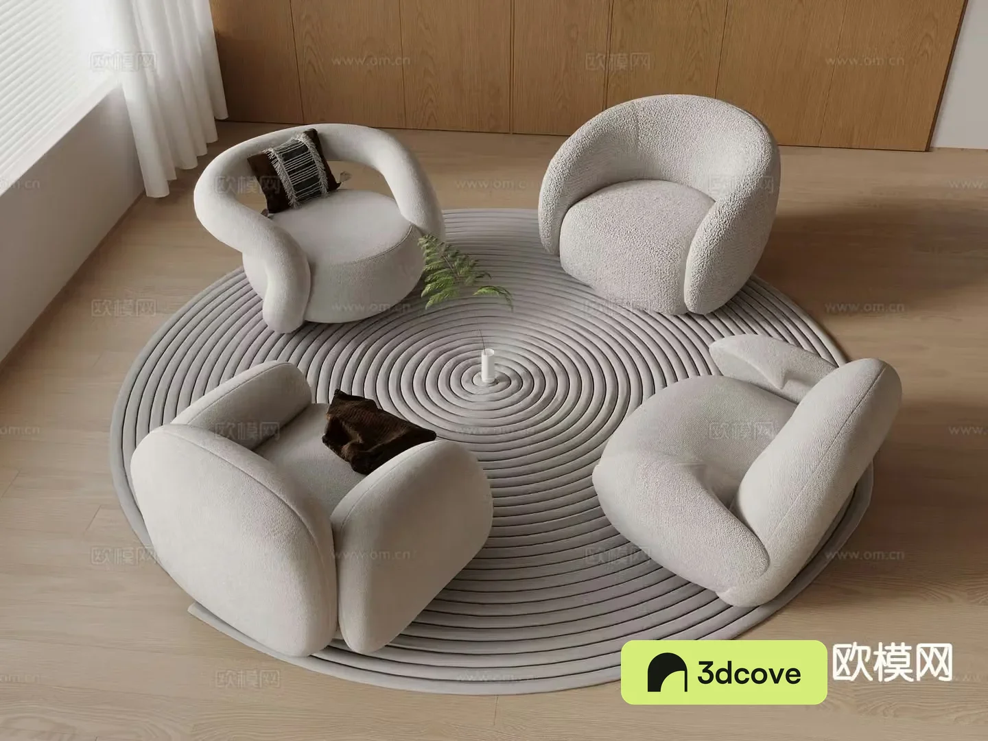 Cream style sofa single sofa