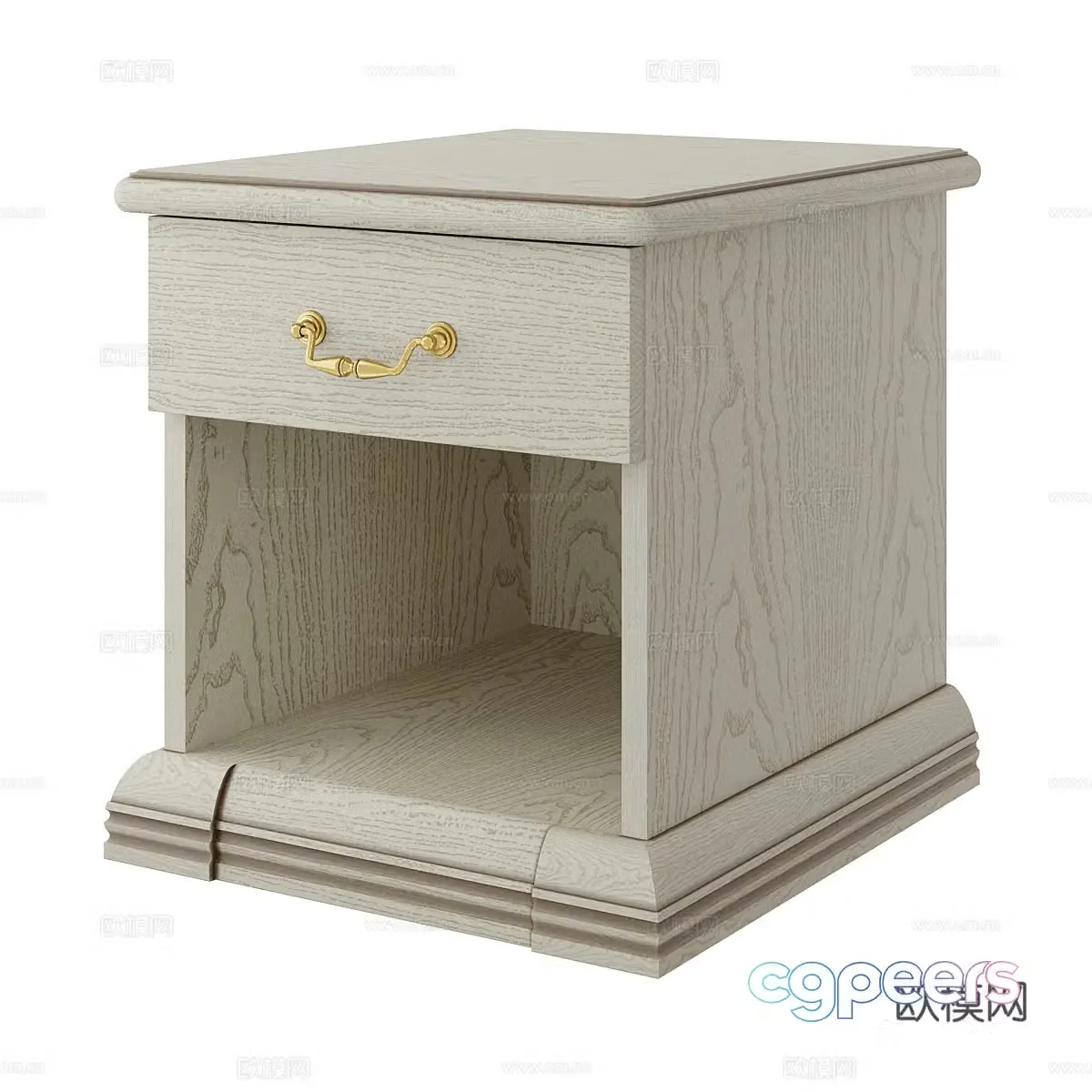 Nordic bedside table 3d model