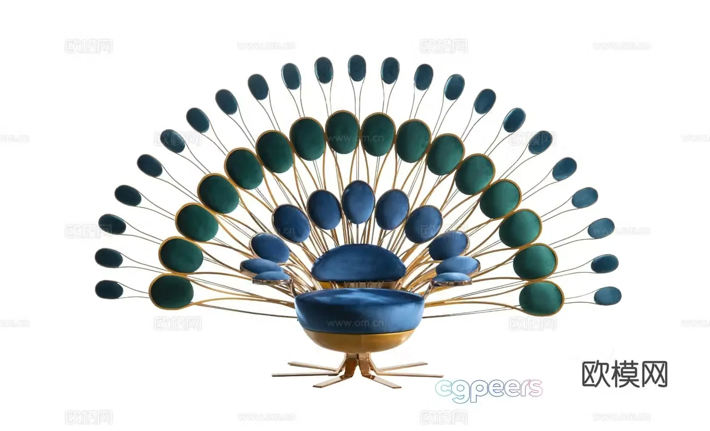 Visionnaire PAVONE Armchair Peacock Chair 3d Model