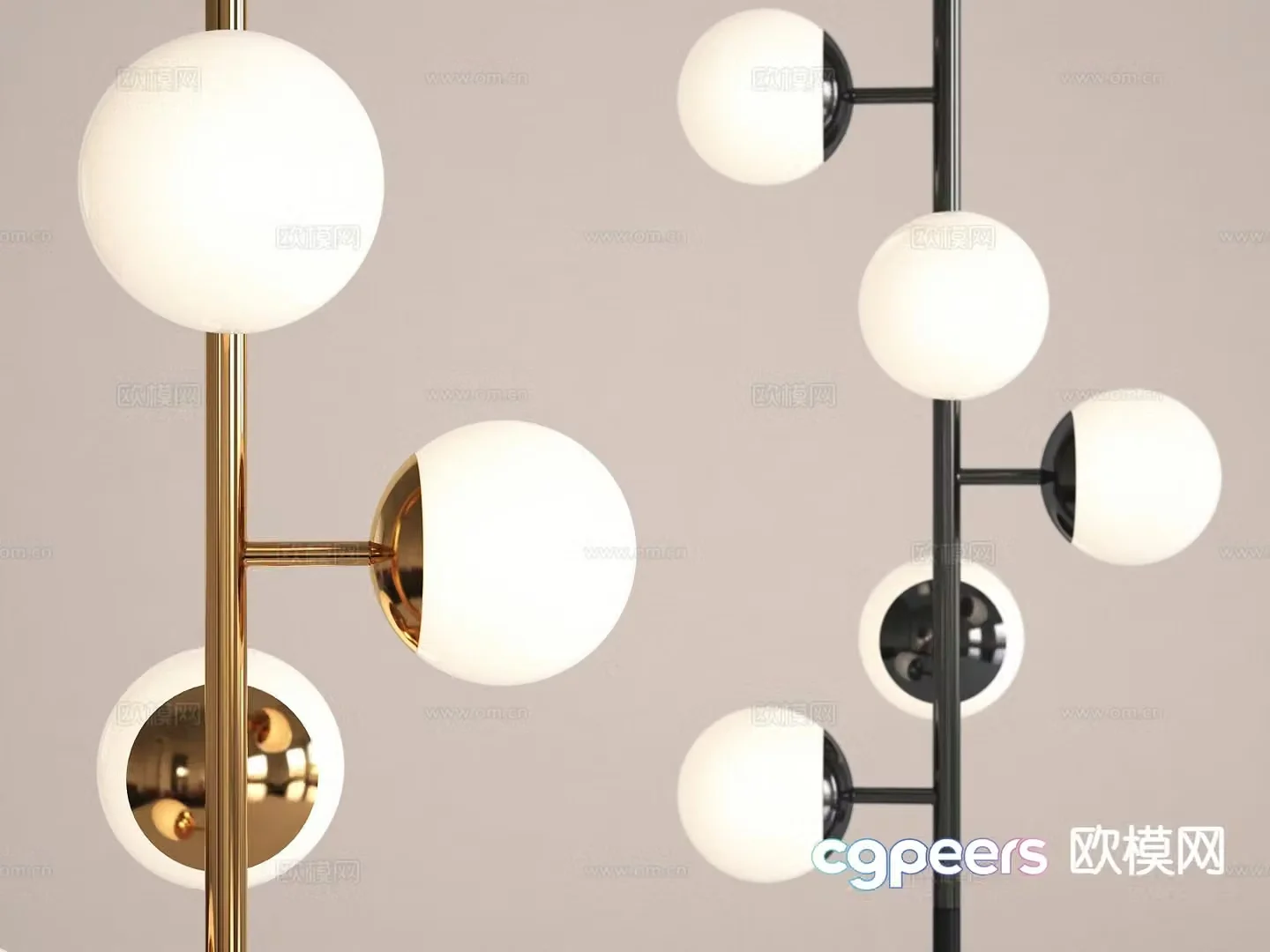 Creative floor lamp 3d model