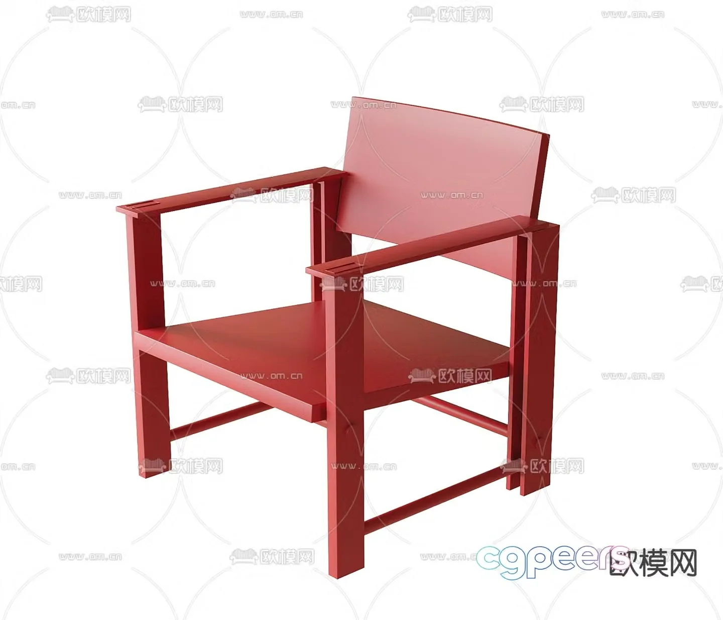 Modern chair leisure chair 3d model