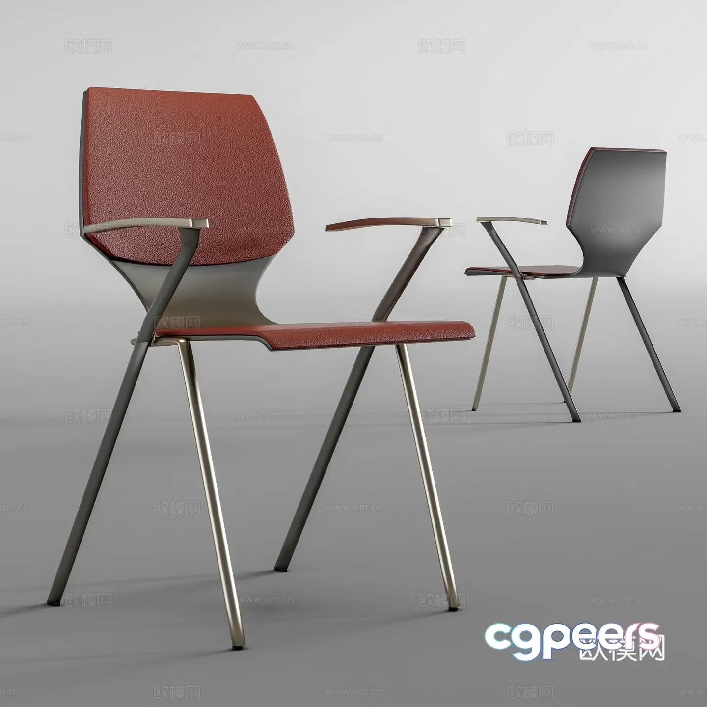 Modern single chair 3d model