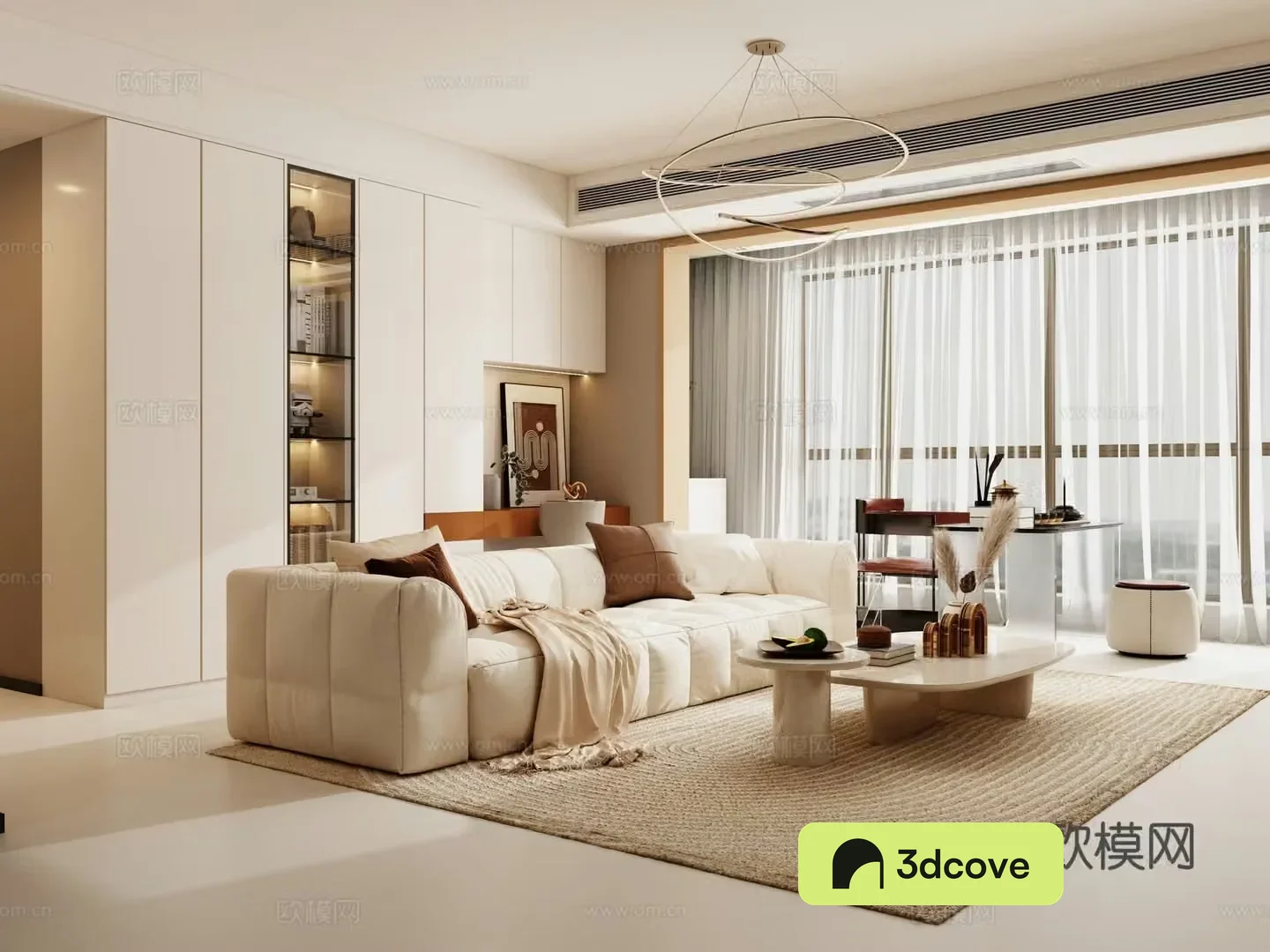Creamy living room