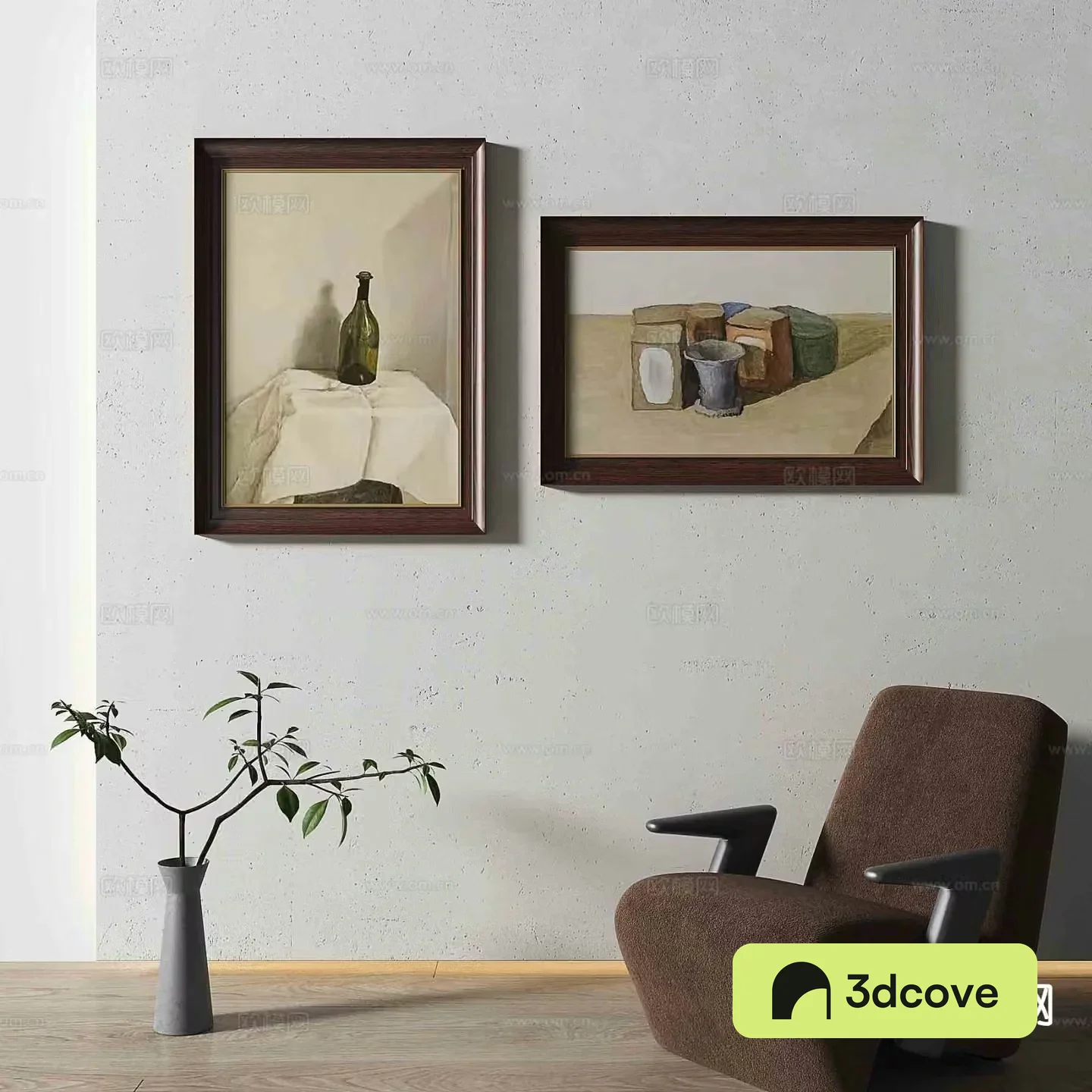 Simple European retro painting decorative painting oil painting