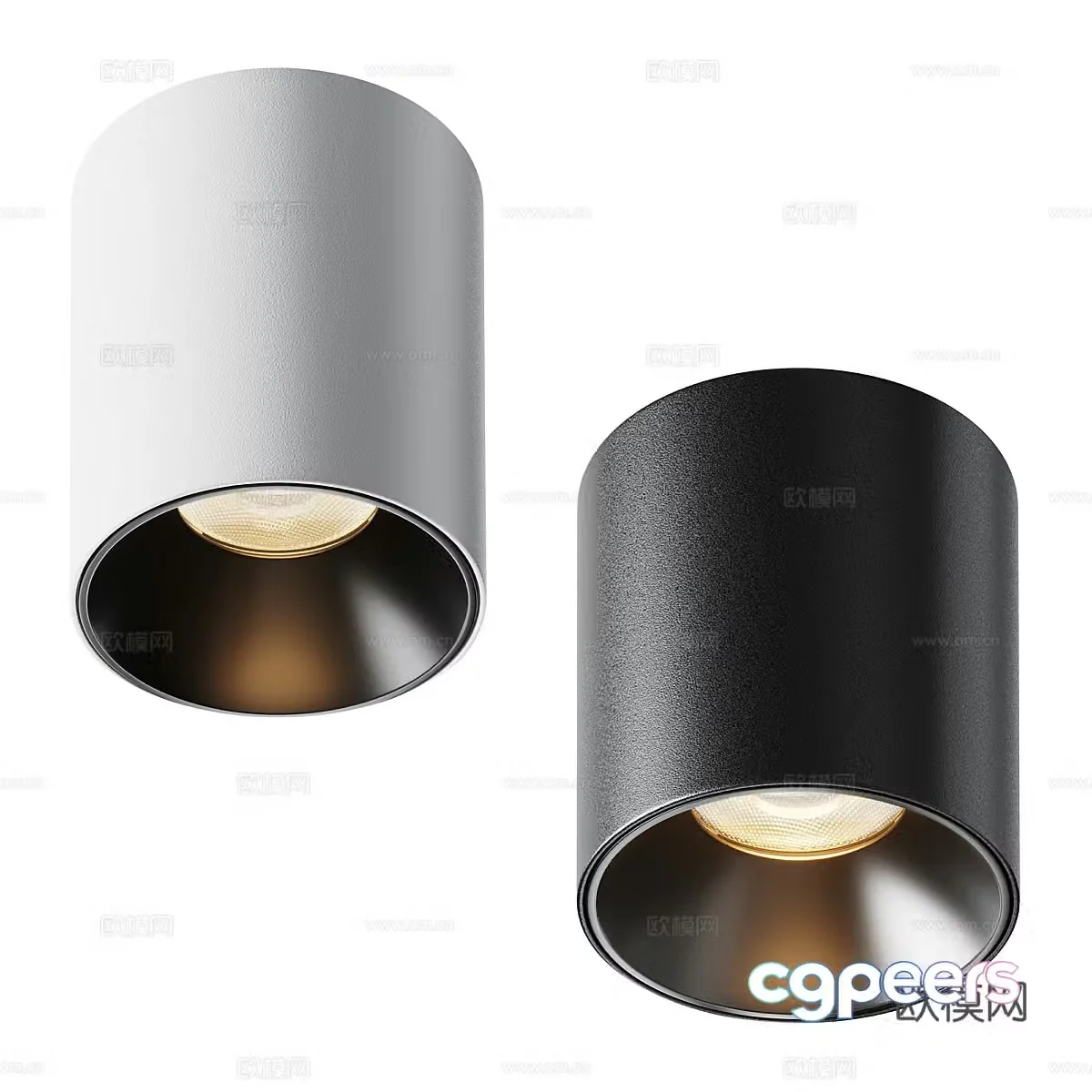 Modern Italian minimalist spotlight 3D model
