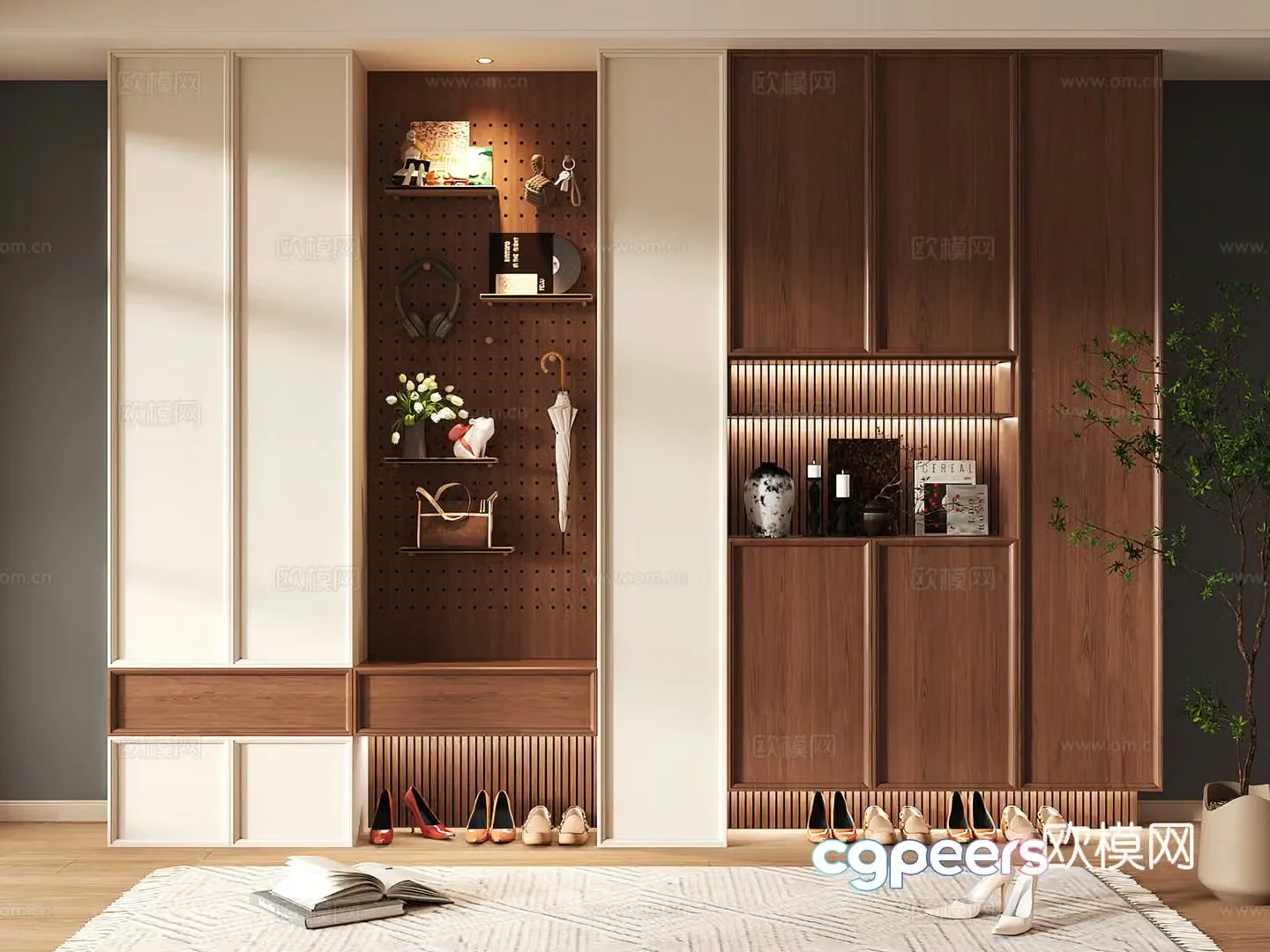 Shoe cabinet design shoe cabinet partition shoe cabinet porch shoe cabinet home shoe cabinet 3D model