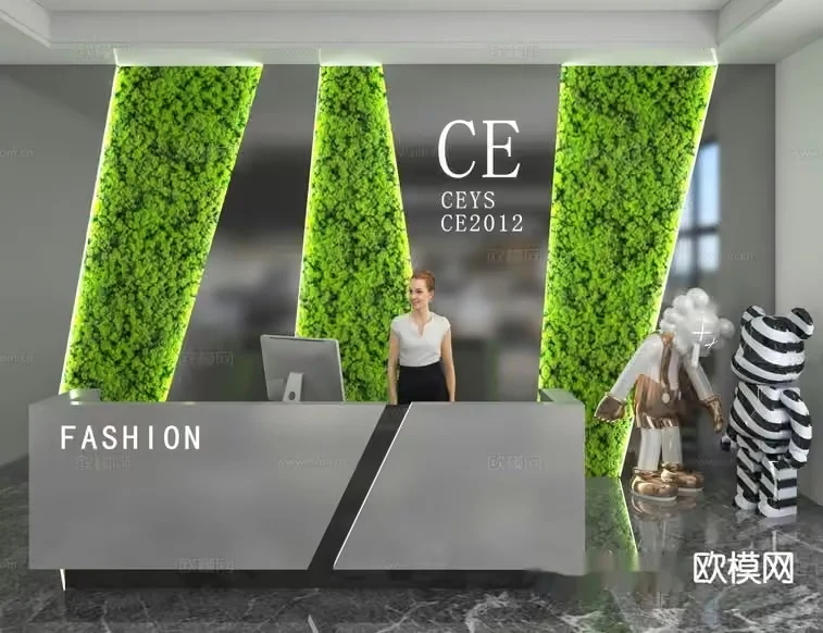 Modern Fashion Office 3D Model – 11123 – VRAY Render