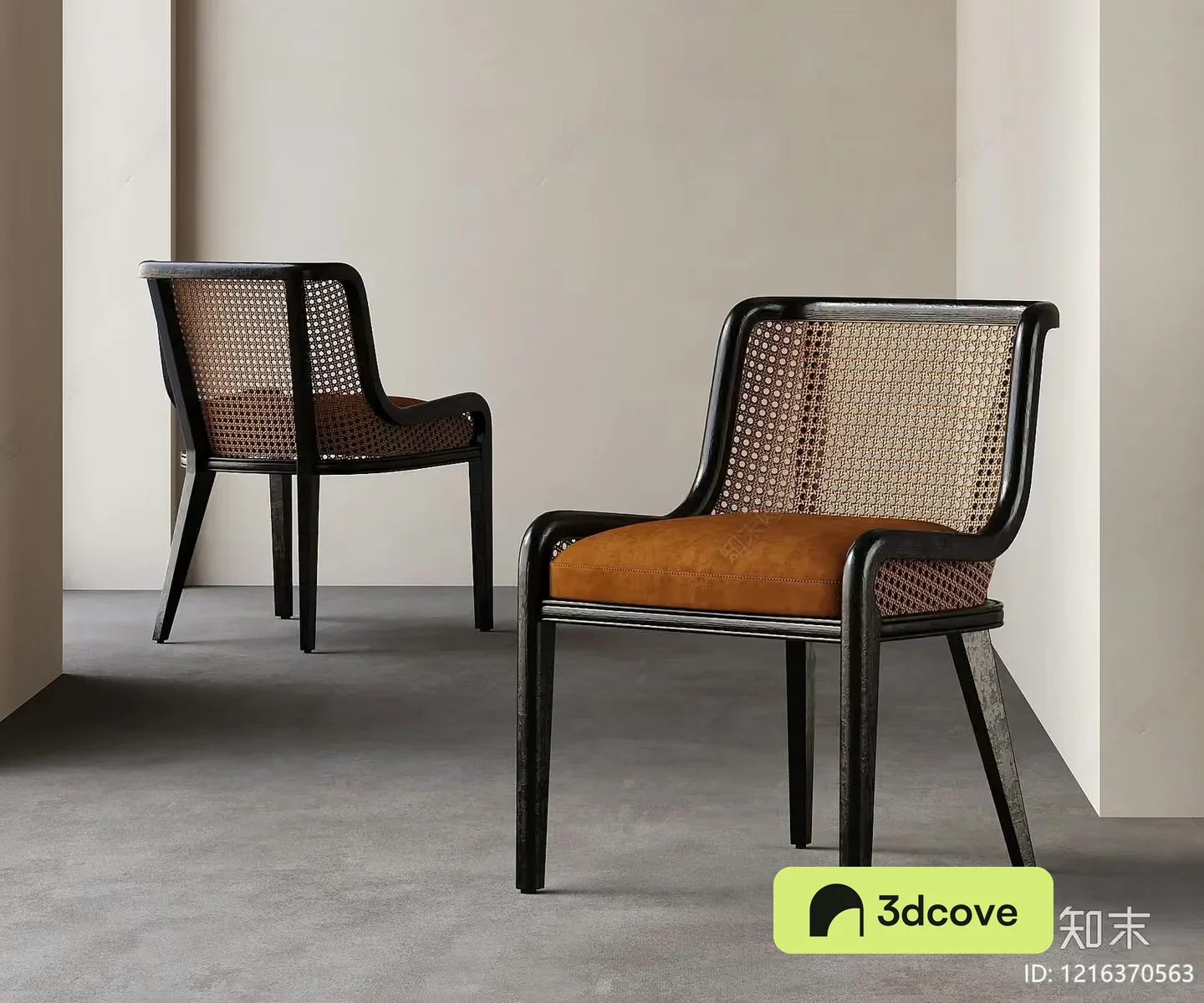Two Brown Chairs