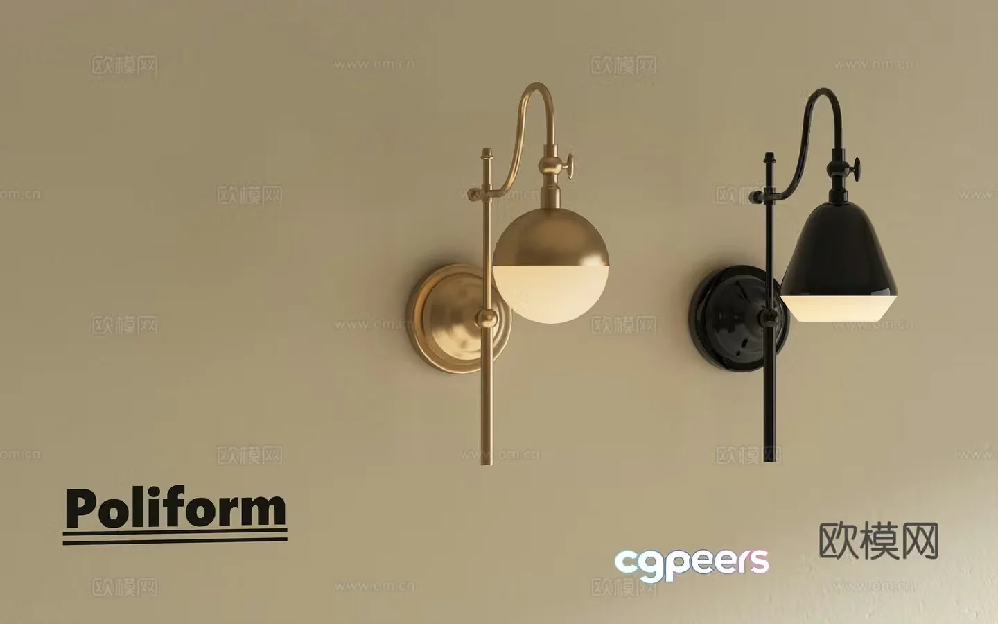 French retro wall lamp Medium retro wall lamp American retro wall lamp Bedside wall lamp Gold 3D model