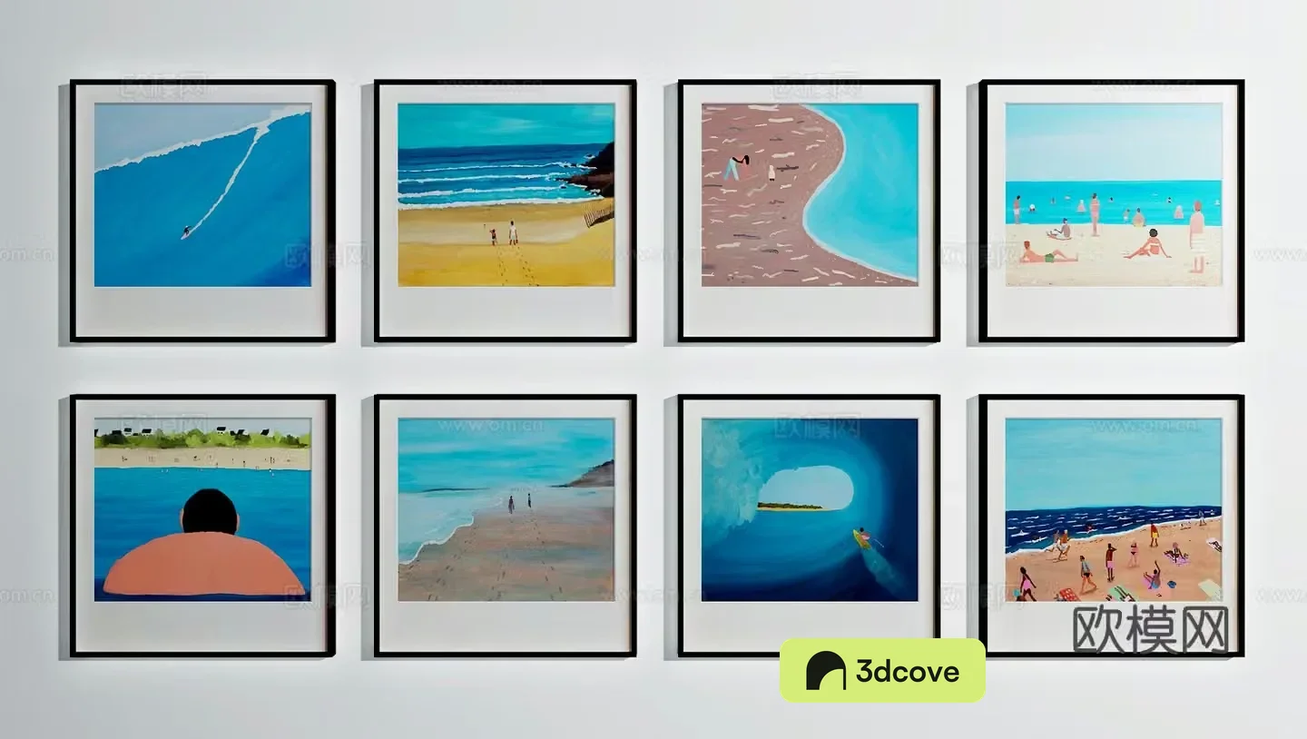 Modern decorative paintings Combination hanging paintings Comic hanging paintings
