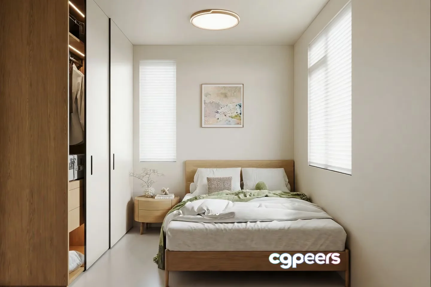 Cozy Modern Bedroom 3D Model – 2975 – VRAY Render