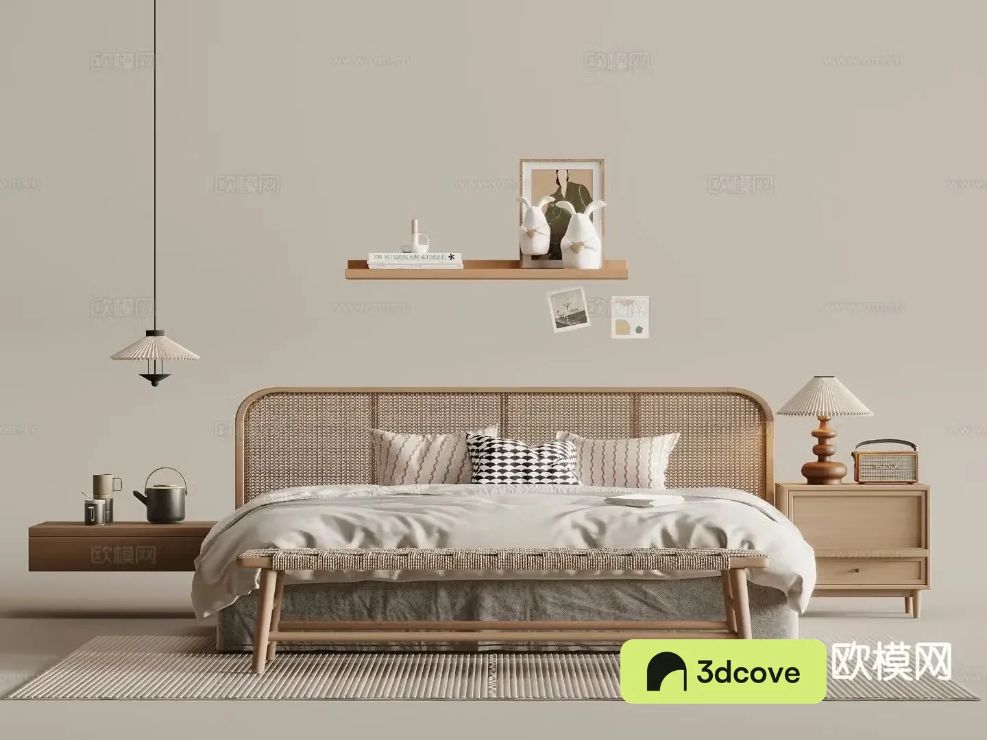 Medieval style double bed