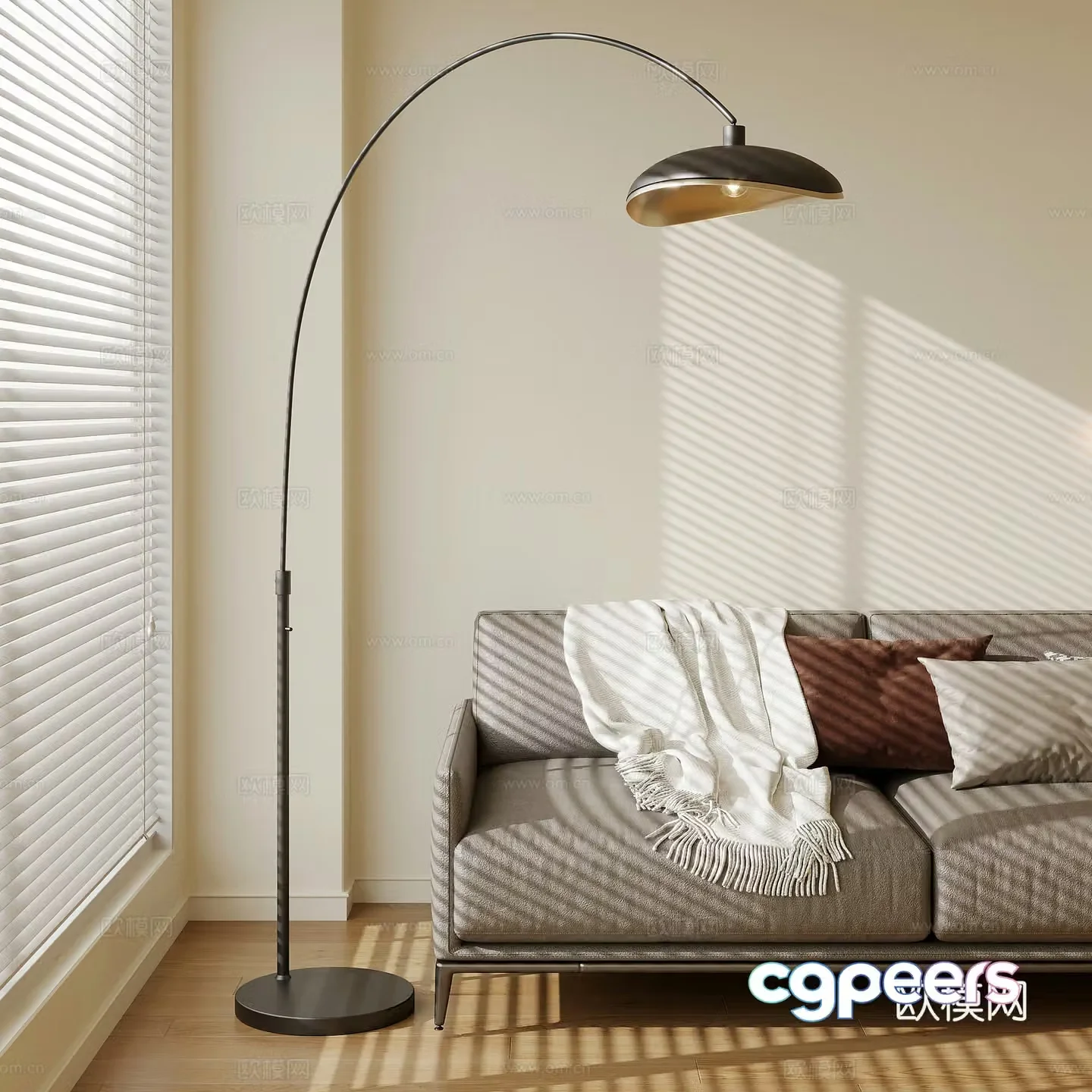 04 Floor lamp Modern simple Floor lamp 3D model