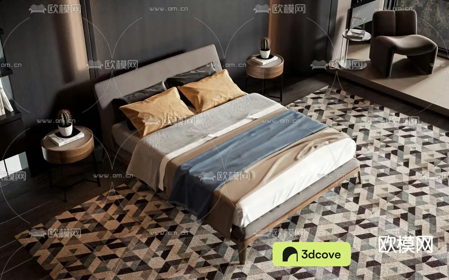 Double bed commercial bed