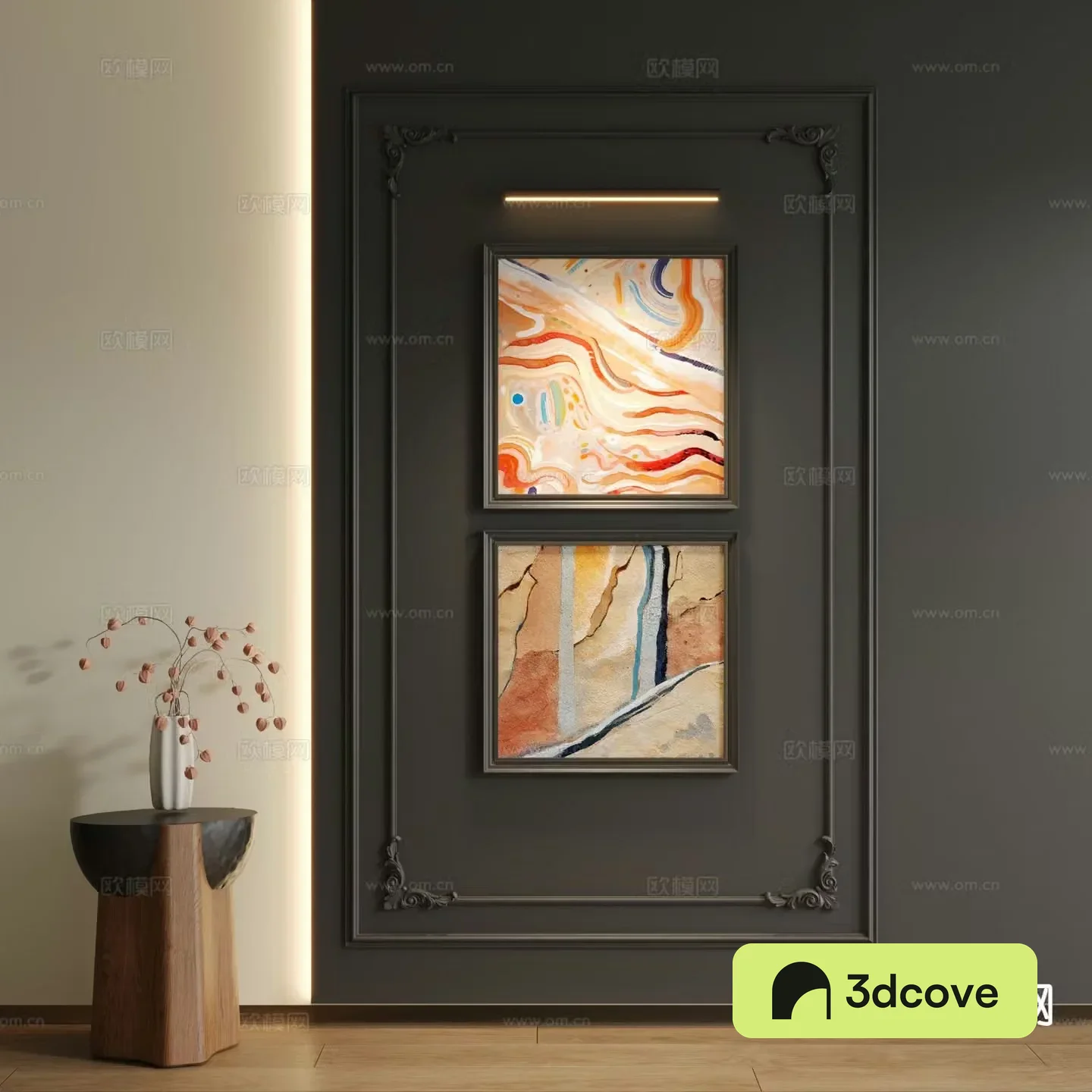 Medieval style decorative painting oil painting