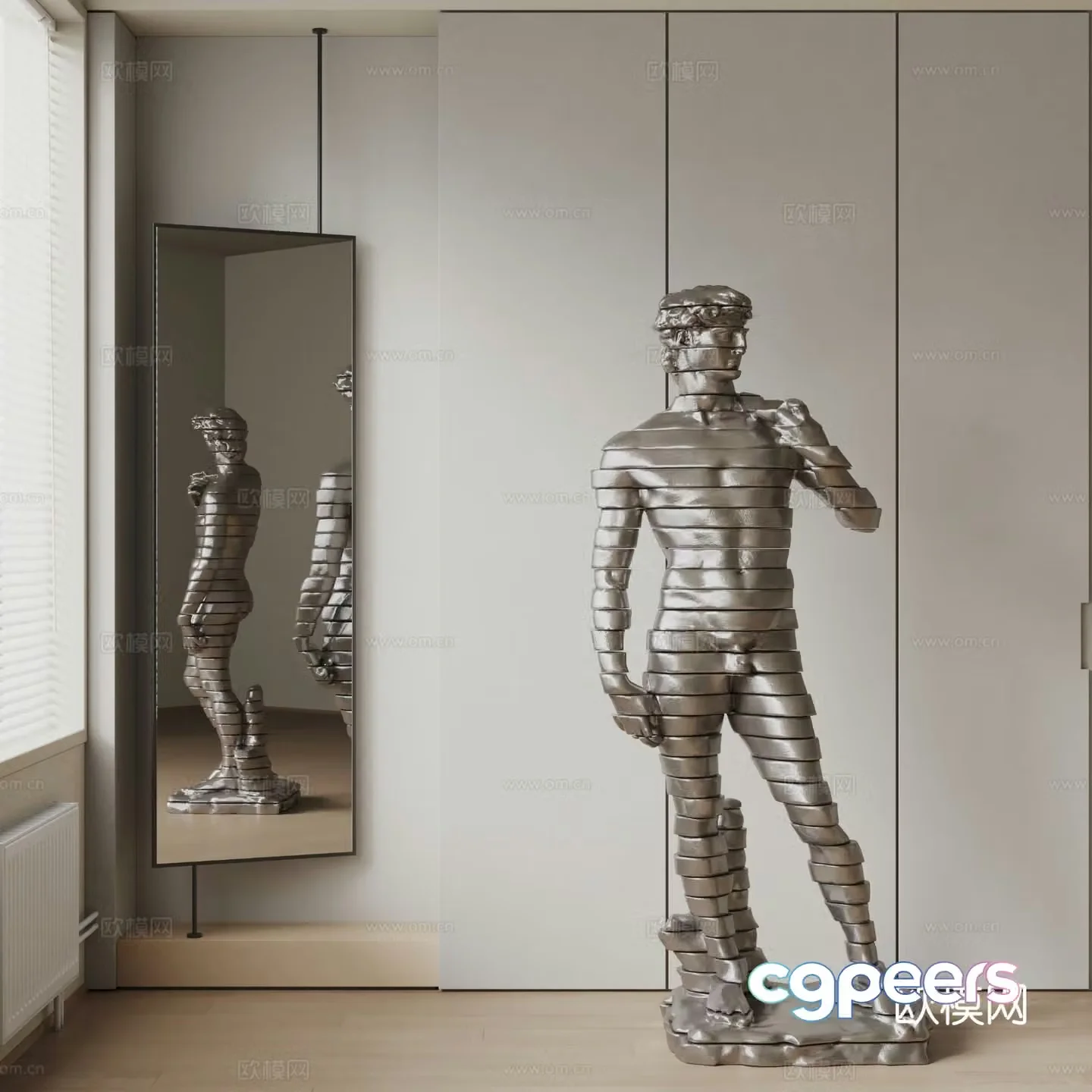 Stami figure sculpture 3d model