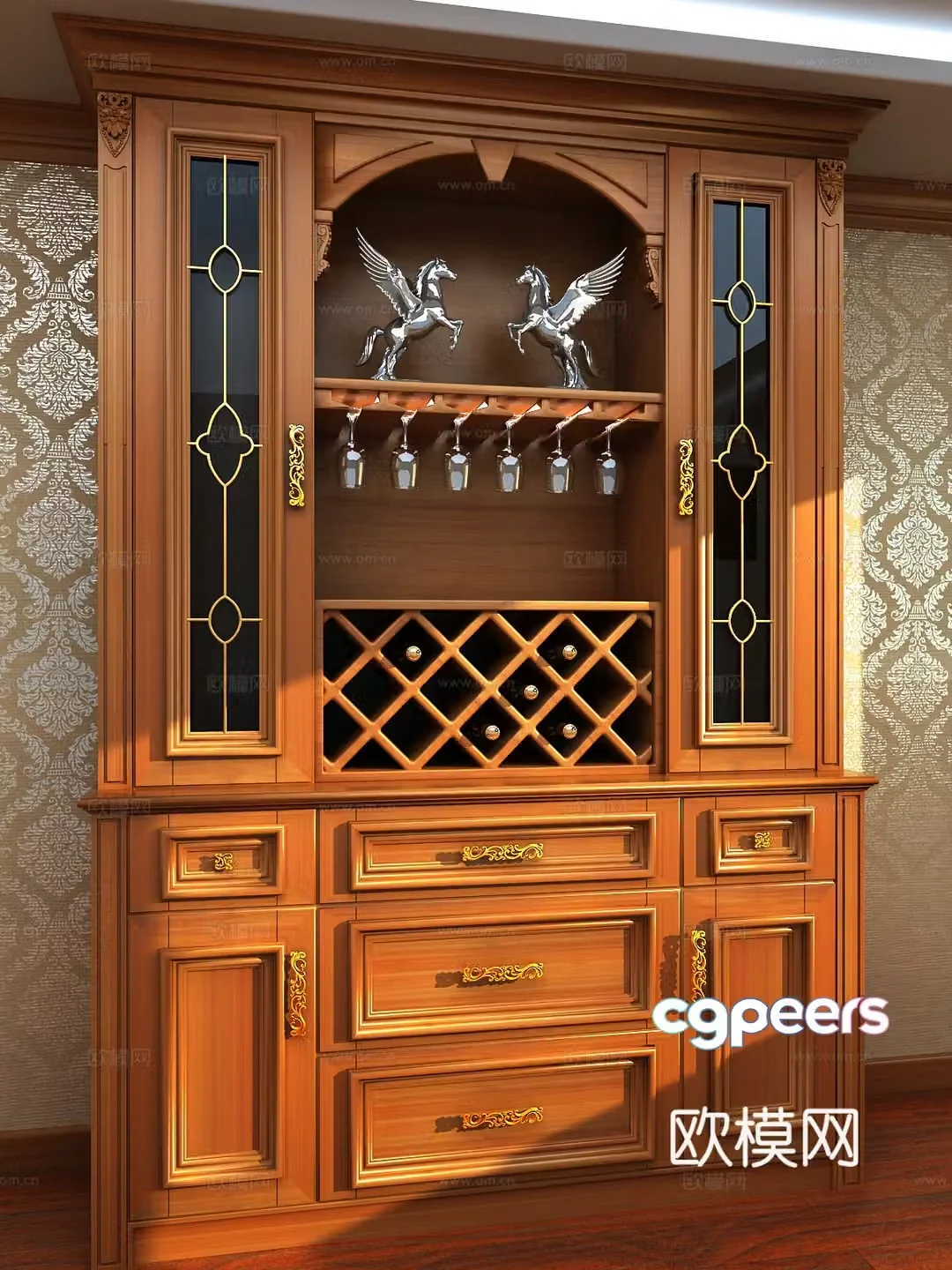 Wine cabinet 3d model