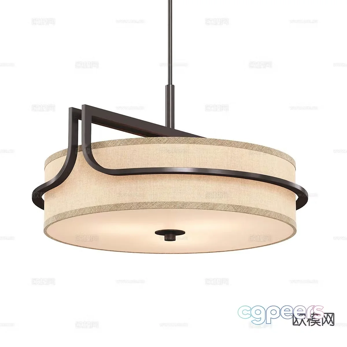 Wabi-sabi chandelier art chandelier 3d model