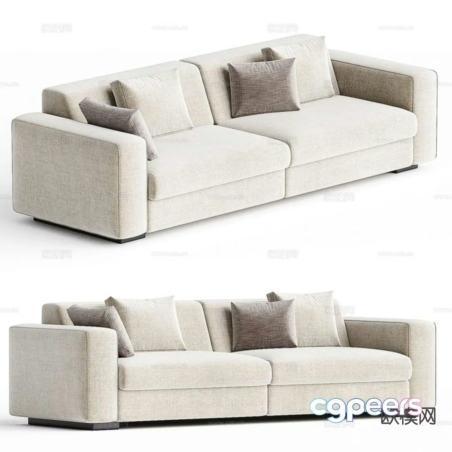 Modern love sofa 3d model