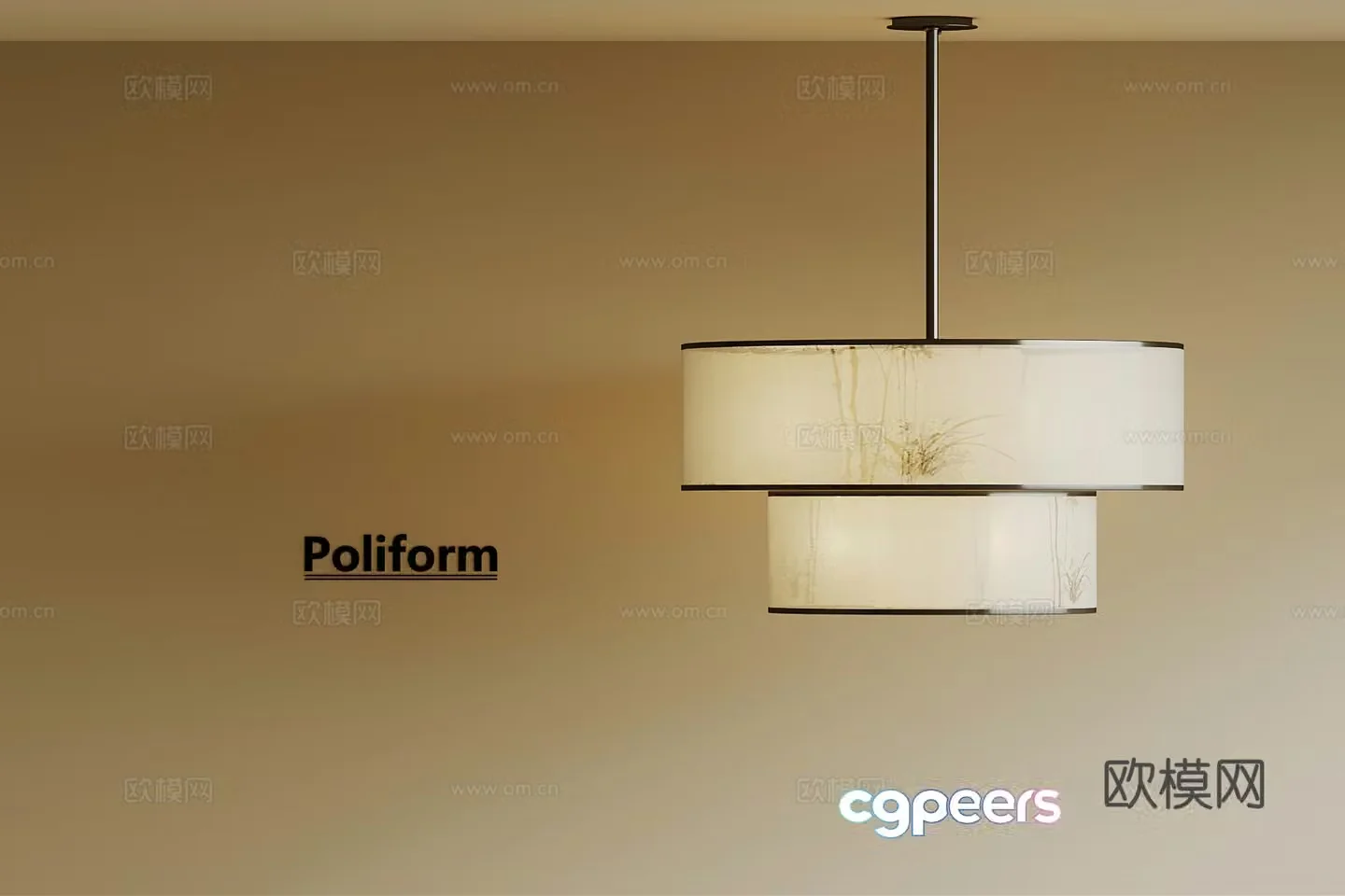 13 new Chinese chandeliers Zen chandeliers 3D model