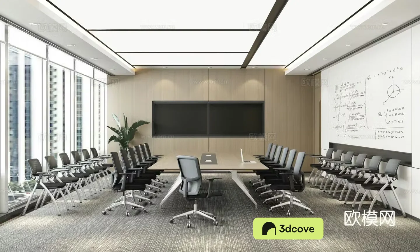 Modern conference room Training room Multifunctional conference room
