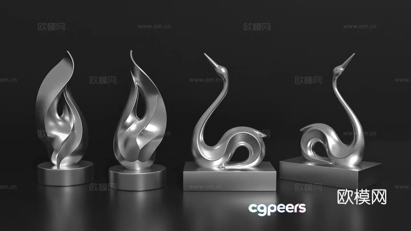 Sculpture carving ornaments art installation trendy toys blind box 3D model
