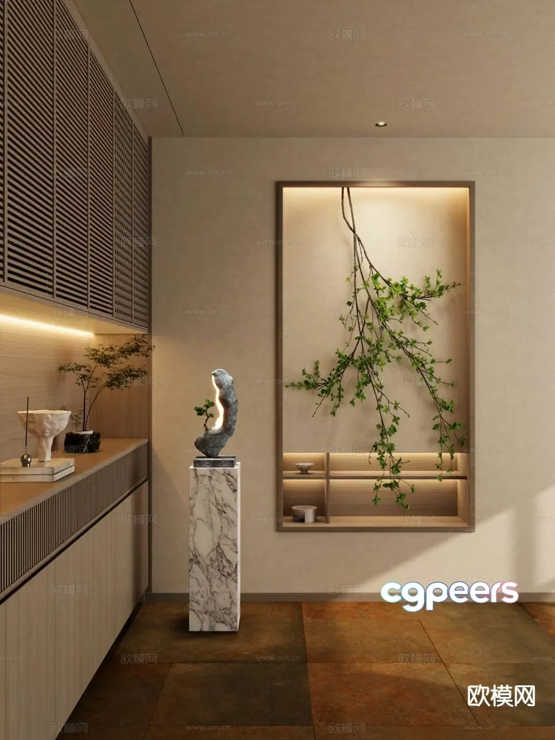 Entrance shoe cabinet Entry shoe cabinet 3D model