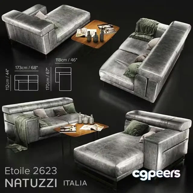 3ds Max Free – Sofa Natuzzi Etoile 2623