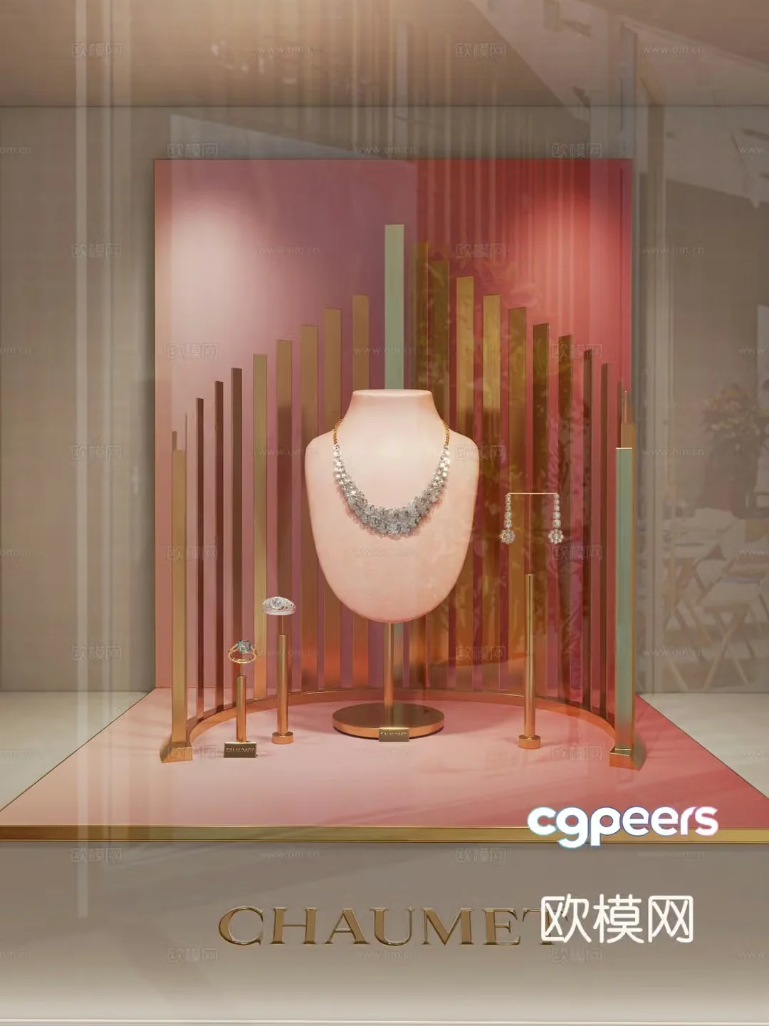 Jewelry window 3d model