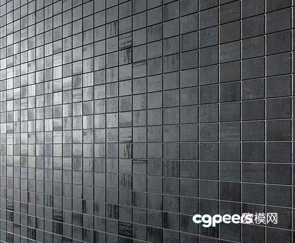 Ceramic tiles Stone Wall Masquered tiles 3D Model