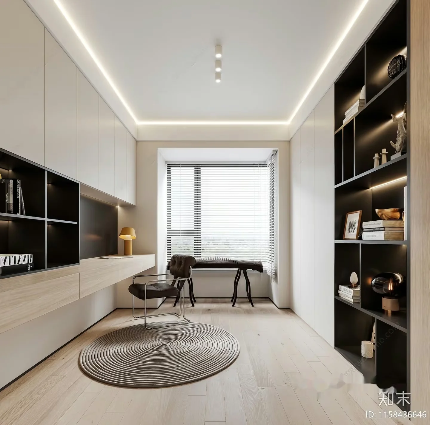 Modern Minimalist Room 3D Model – 17404 – VRAY Render