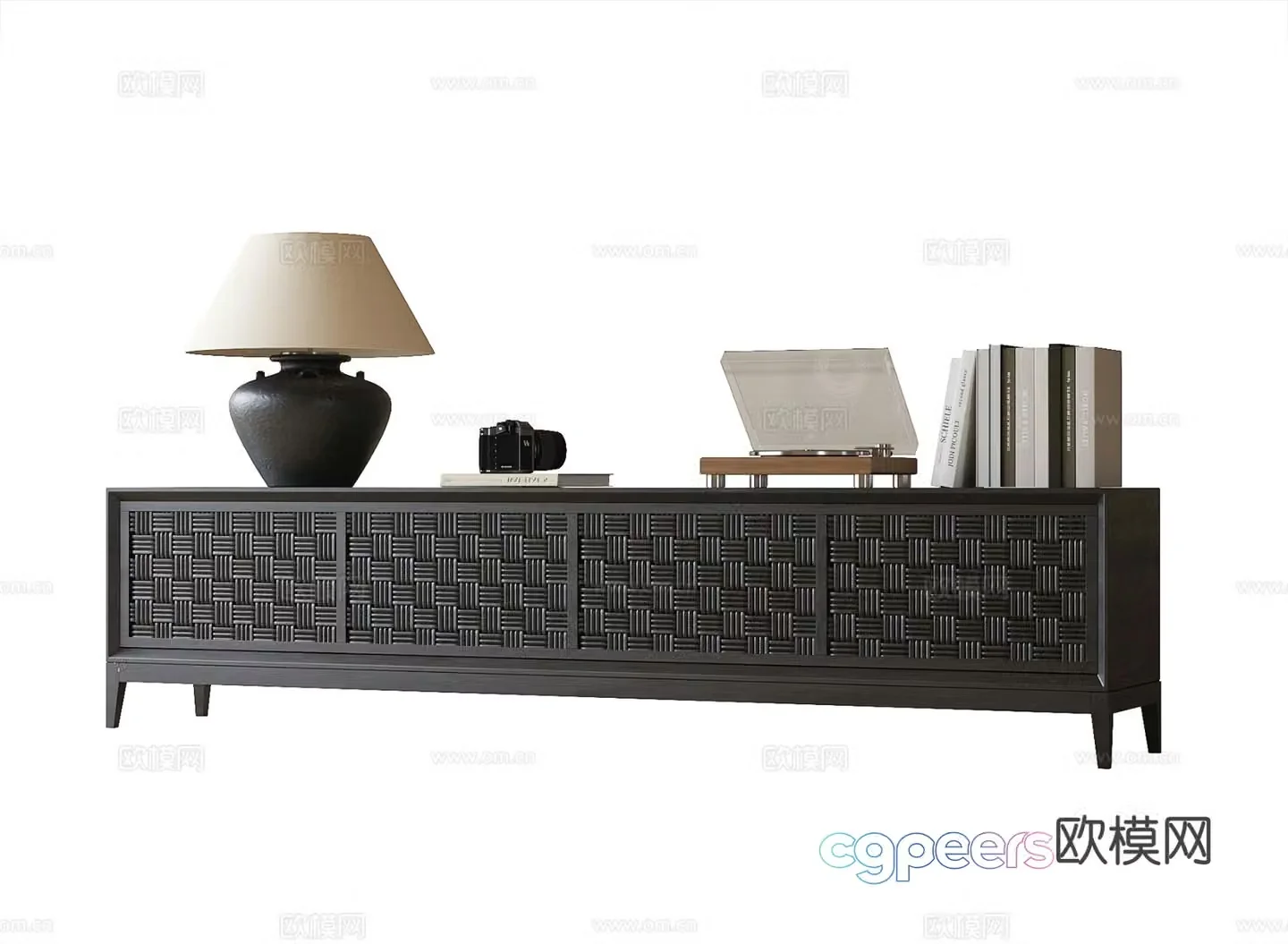 Wabi-sabi TV cabinet 3d model
