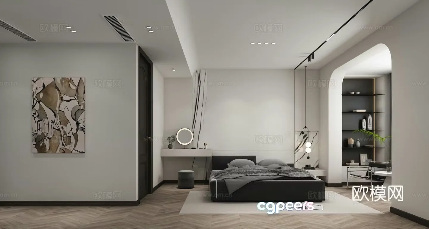 Modern bedroom 3d model