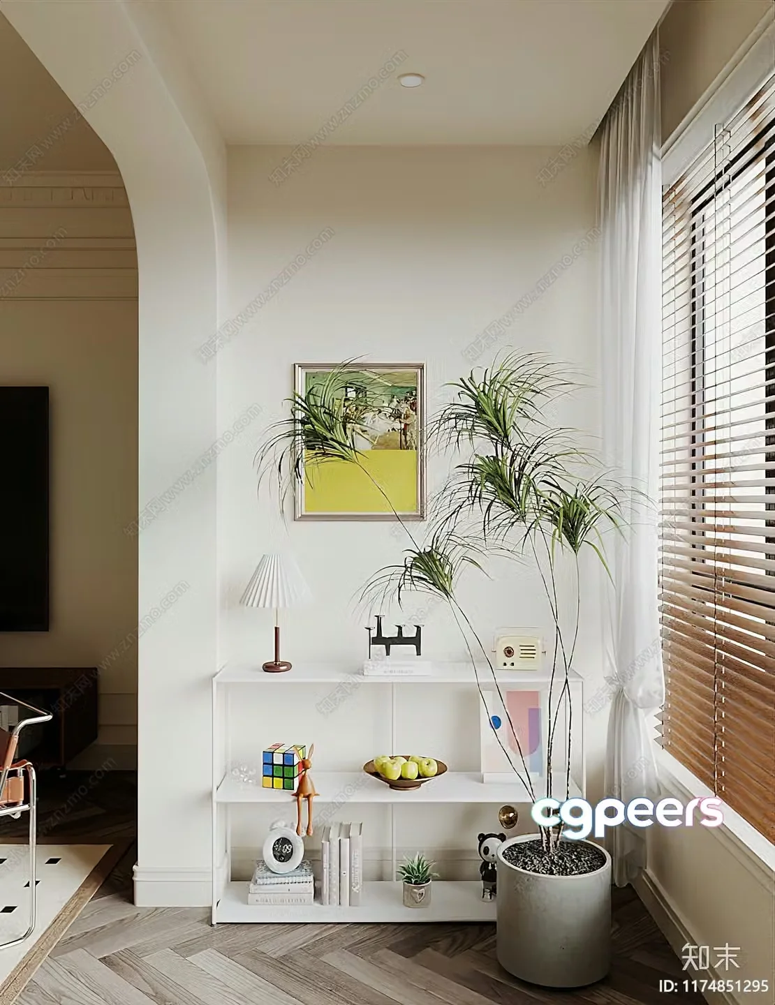 Modern Living Room 3D Model – 9711 – VRAY Render