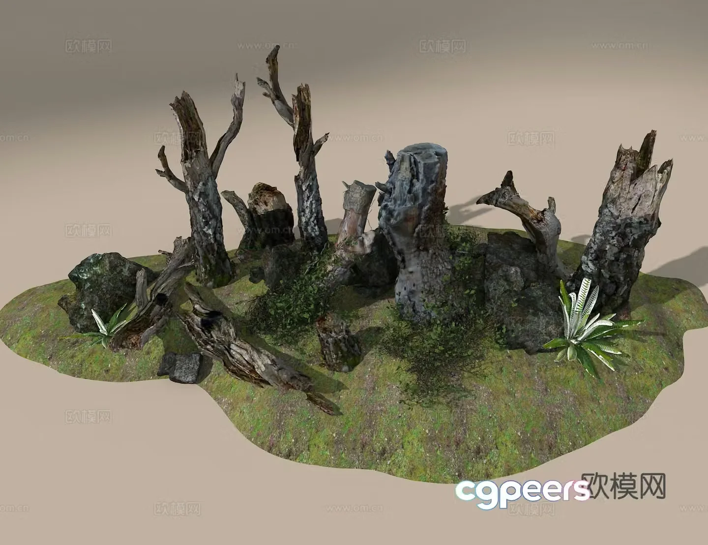 Dead wood 3d model