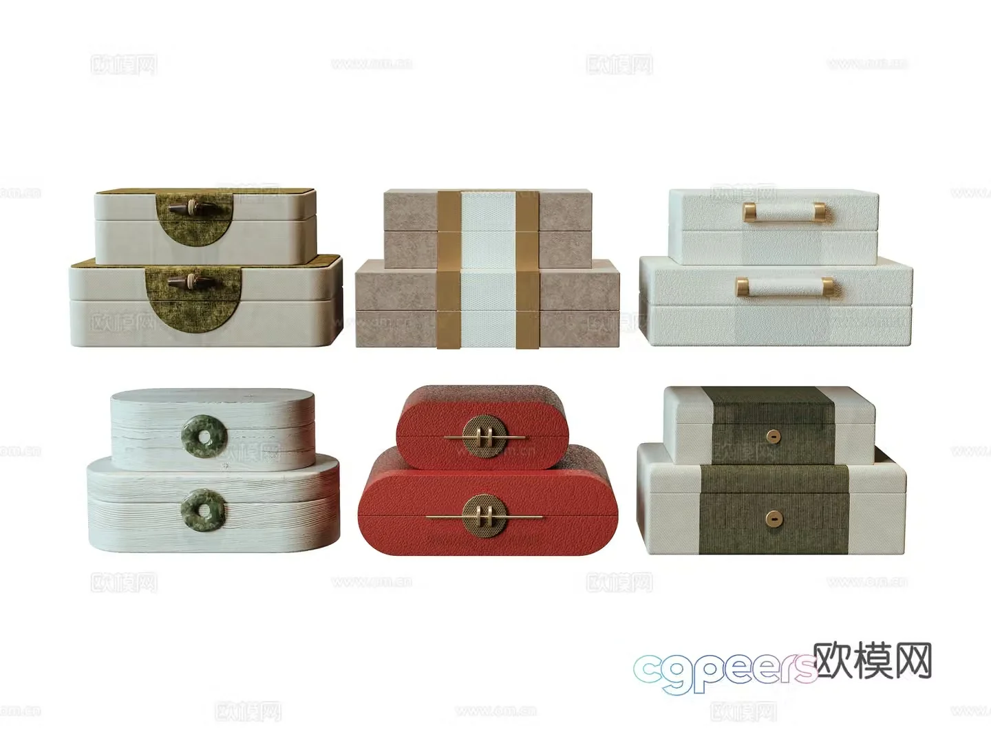 New Chinese jewelry box 3D model