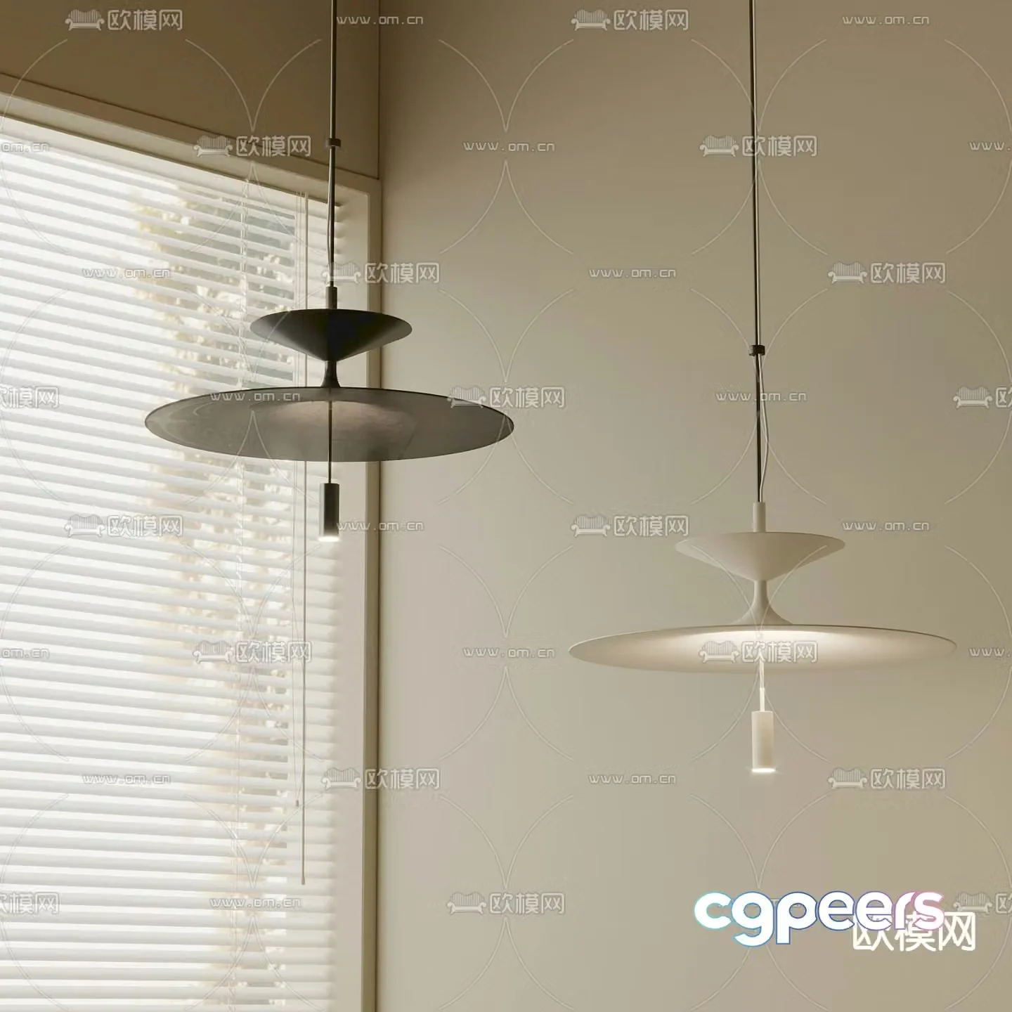 Creative chandelier bedside chandelier 3d model