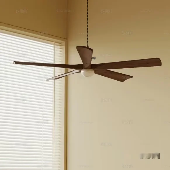A Ceiling Fan With A Light Fixture 3D Model – 6005 – VRAY Render